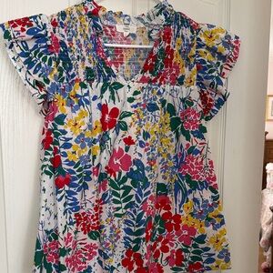 Entro Colorful Floral Blouse